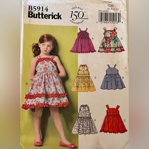 Butterick Girls  Dress Pattern